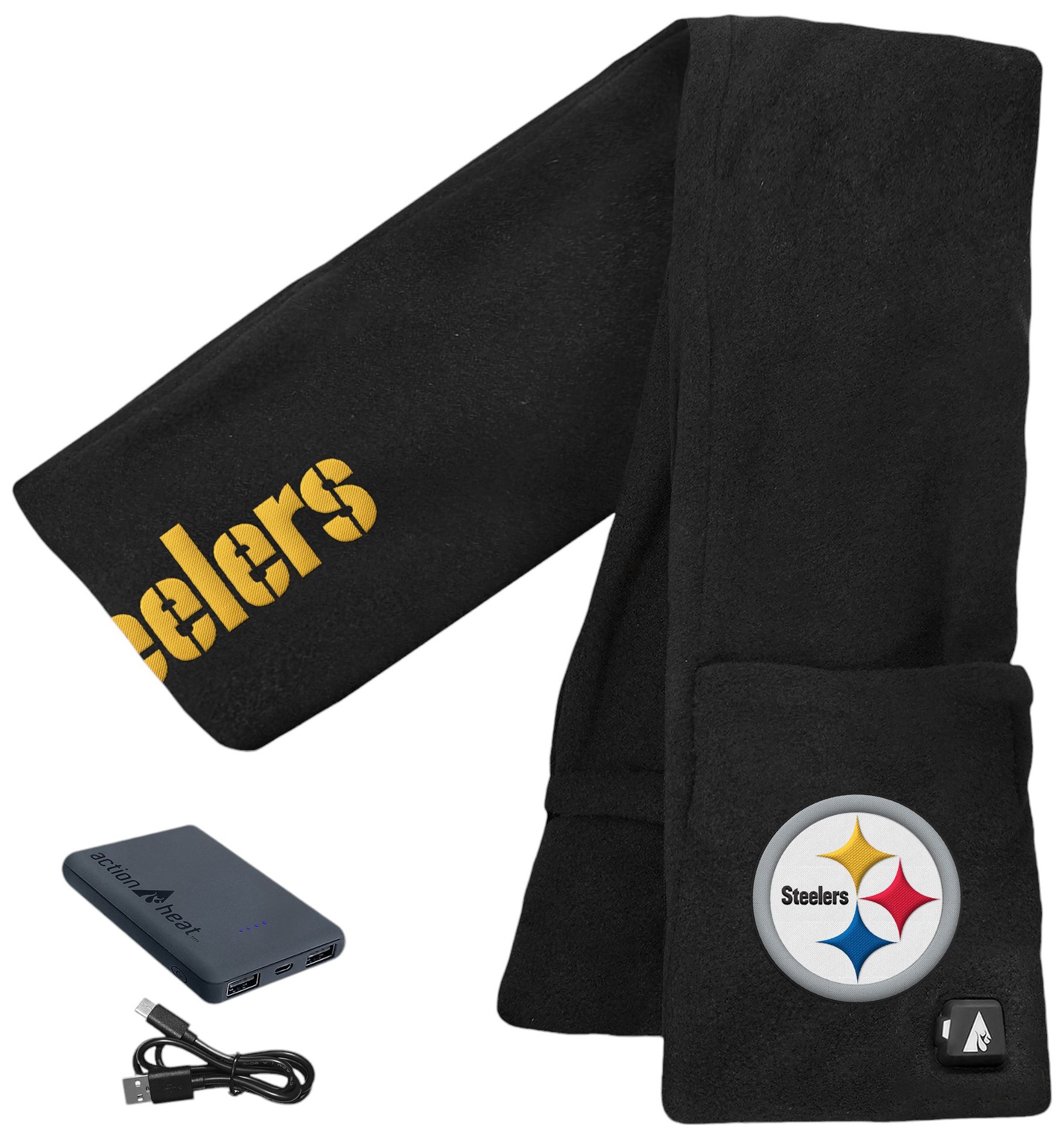 ActionHeat Pittsburgh Steelers 5V Battery Heated Scarf product image