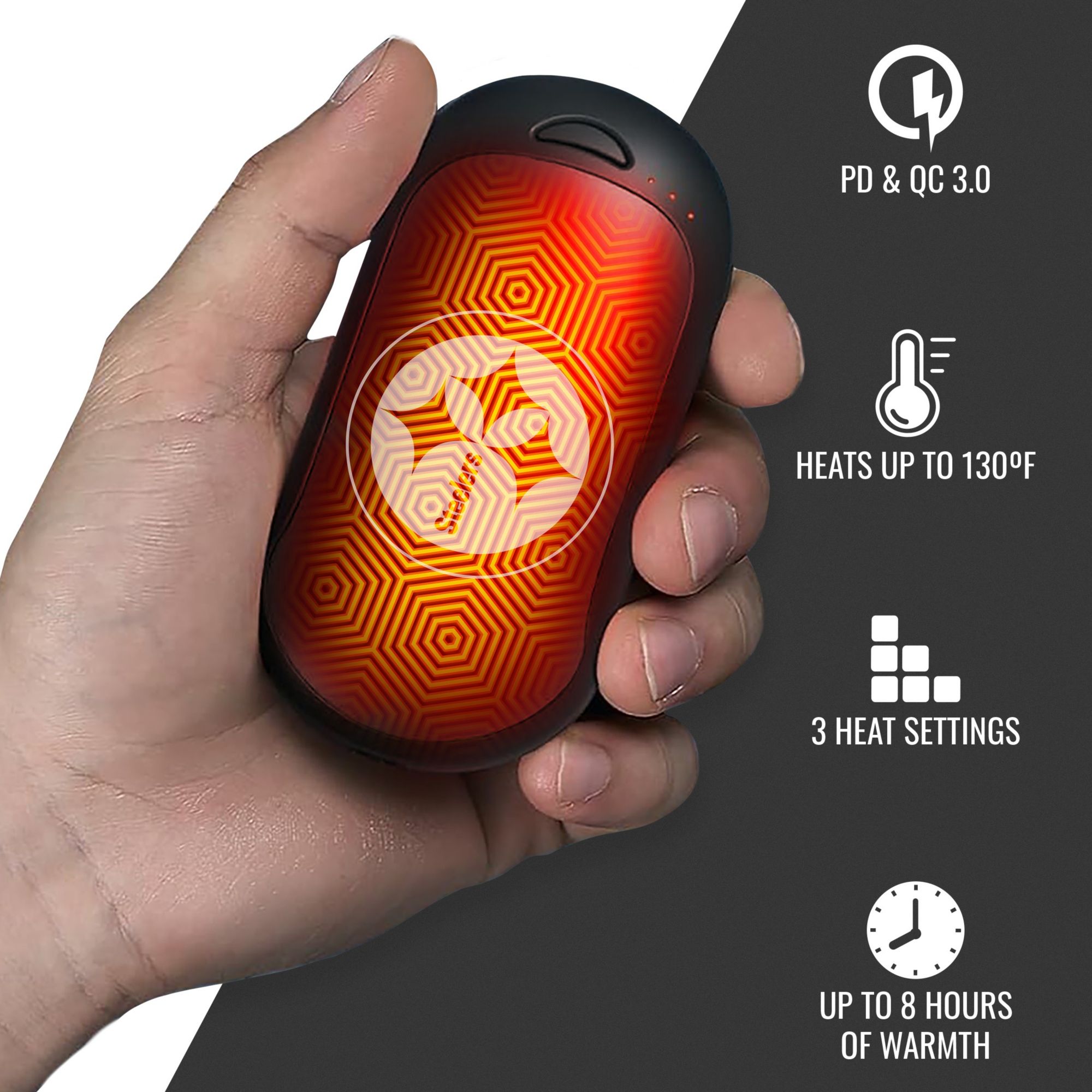 ActionHeat Pittsburgh Steelers Rechargeable Hand Warmer - Single product image