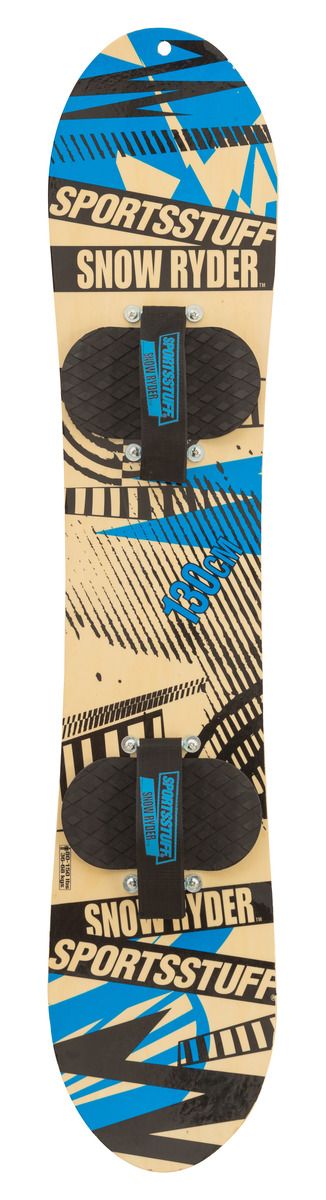 snowboard with velcro bindings