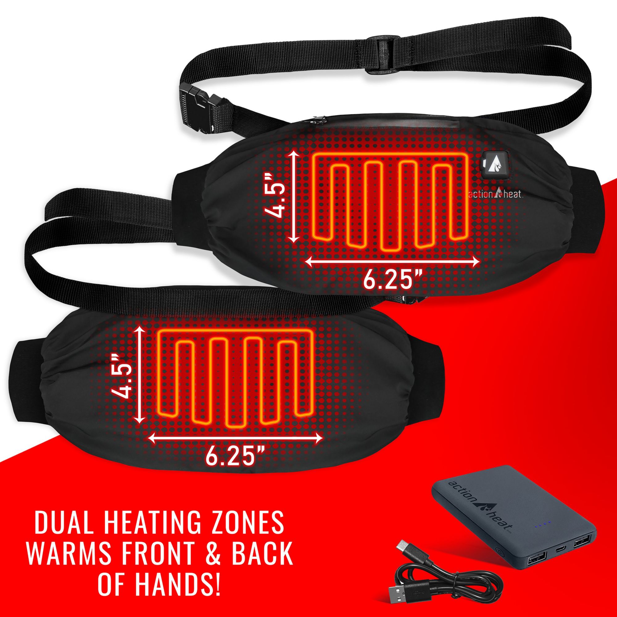 ActionHeat San Francisco 49ers 5V Battery Heated Hand Muff Warmer product image