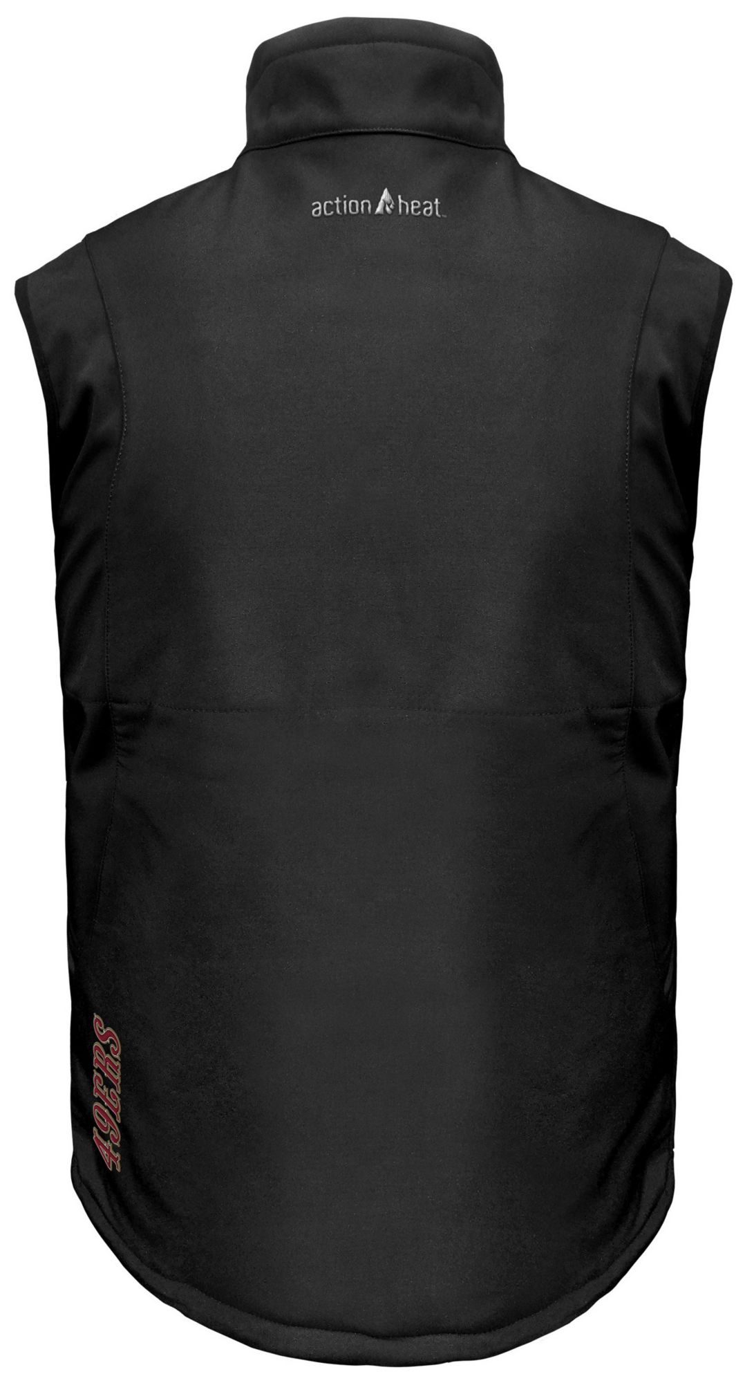 ActionHeat Men's San Francisco 49ers Black 5V Battery Heated Softshell Vest product image