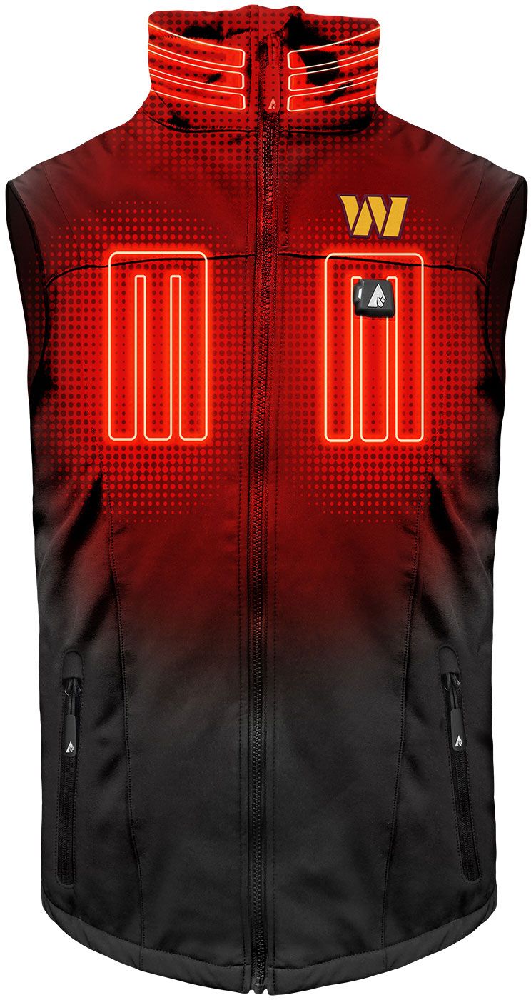 ActionHeat Men's Washington Commanders Black 5V Battery Heated Softshell Vest product image