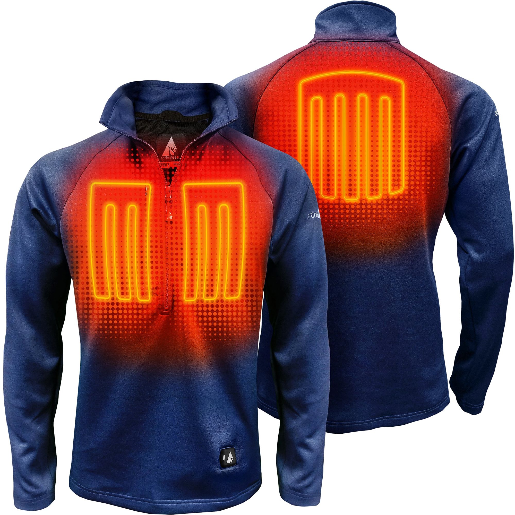 ActionHeat Mens 5V Battery Heated Half Zip Sweatshirt product image