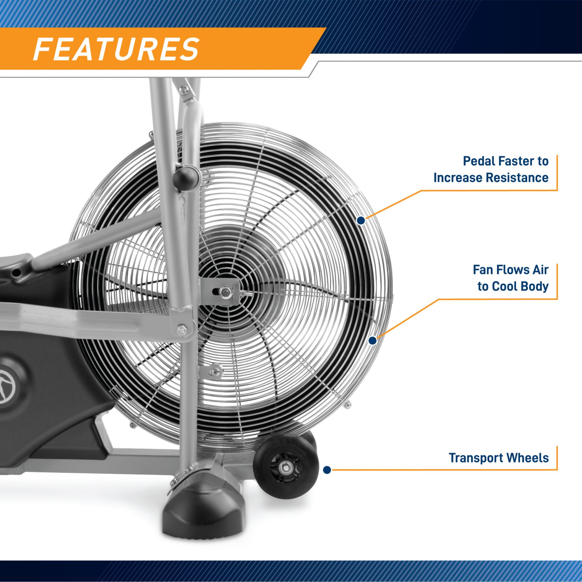 Marcy Deluxe Air Fan Exercise Bike product image