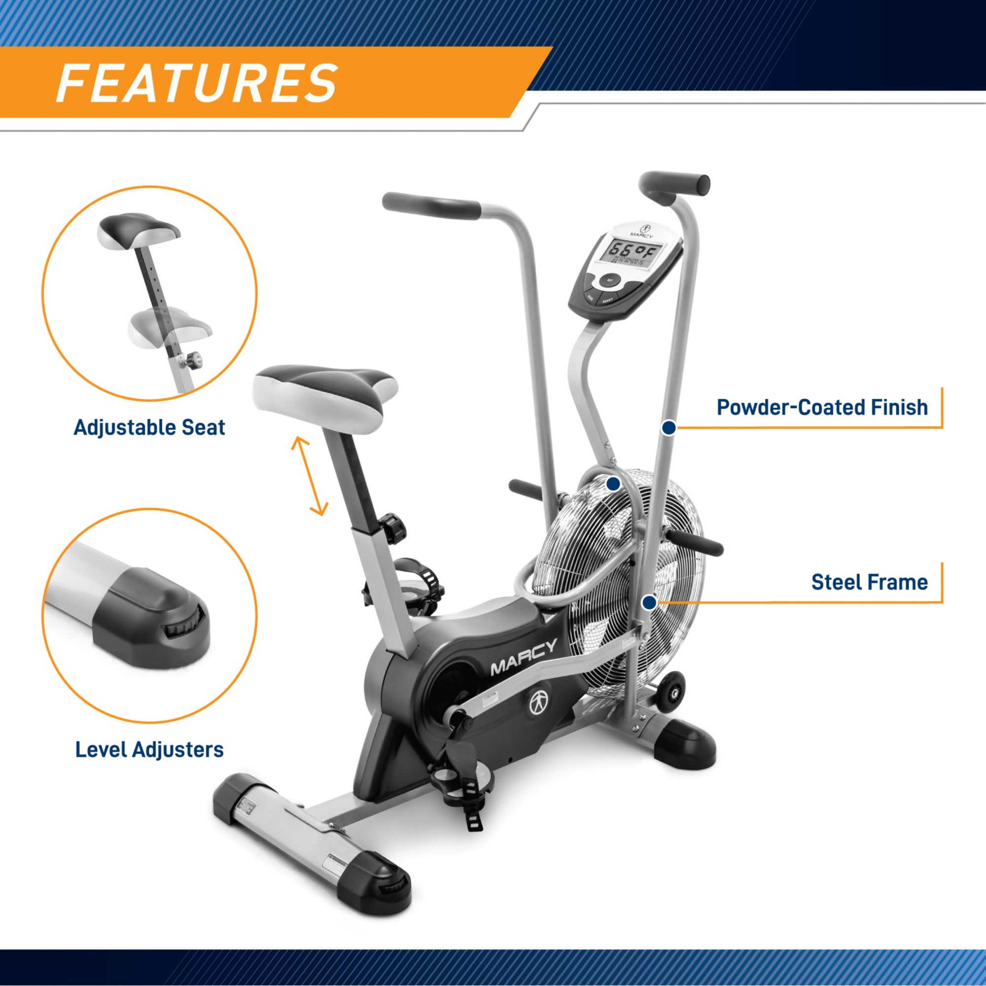 Marcy Deluxe Air Fan Exercise Bike product image