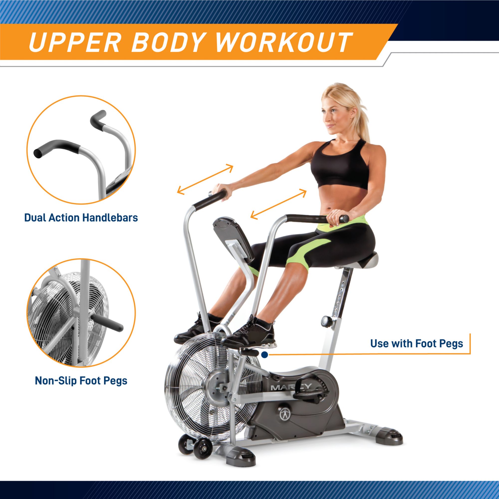 Marcy Deluxe Air Fan Exercise Bike product image