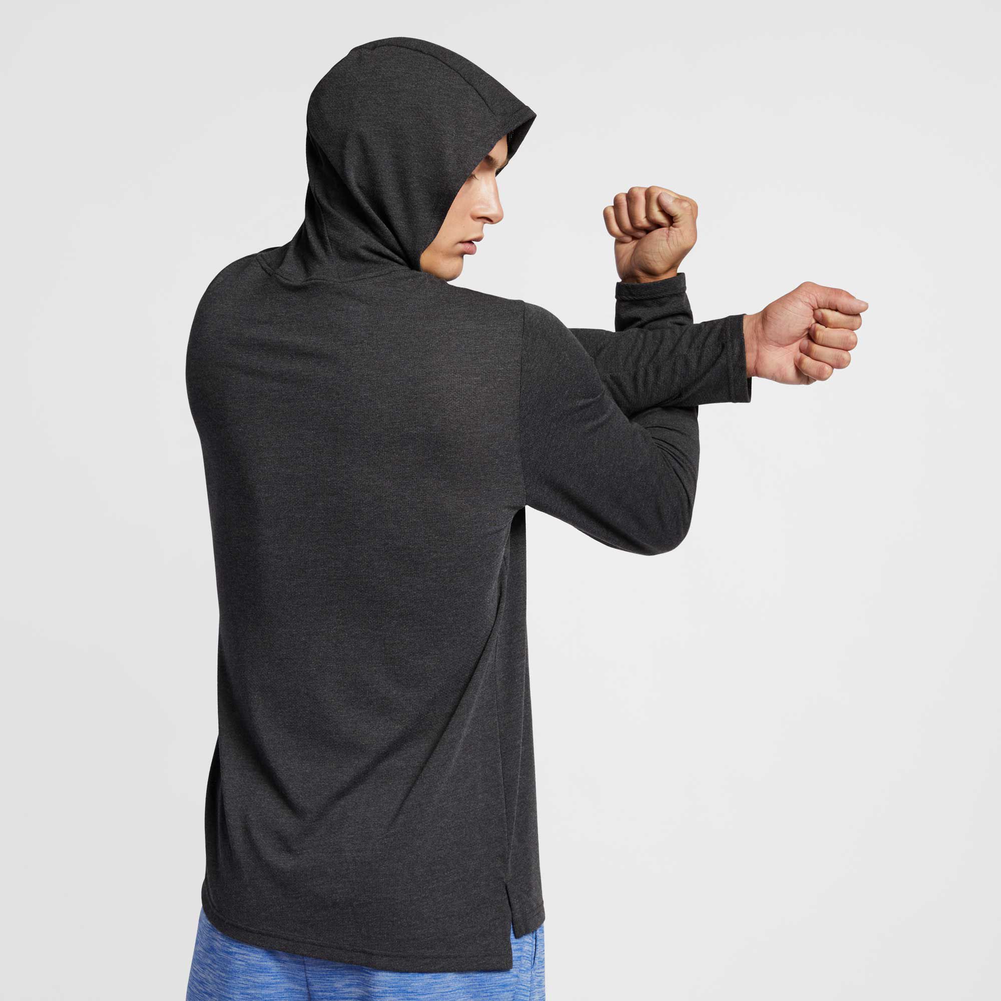 nike hyper dry long sleeve hooded breathe top