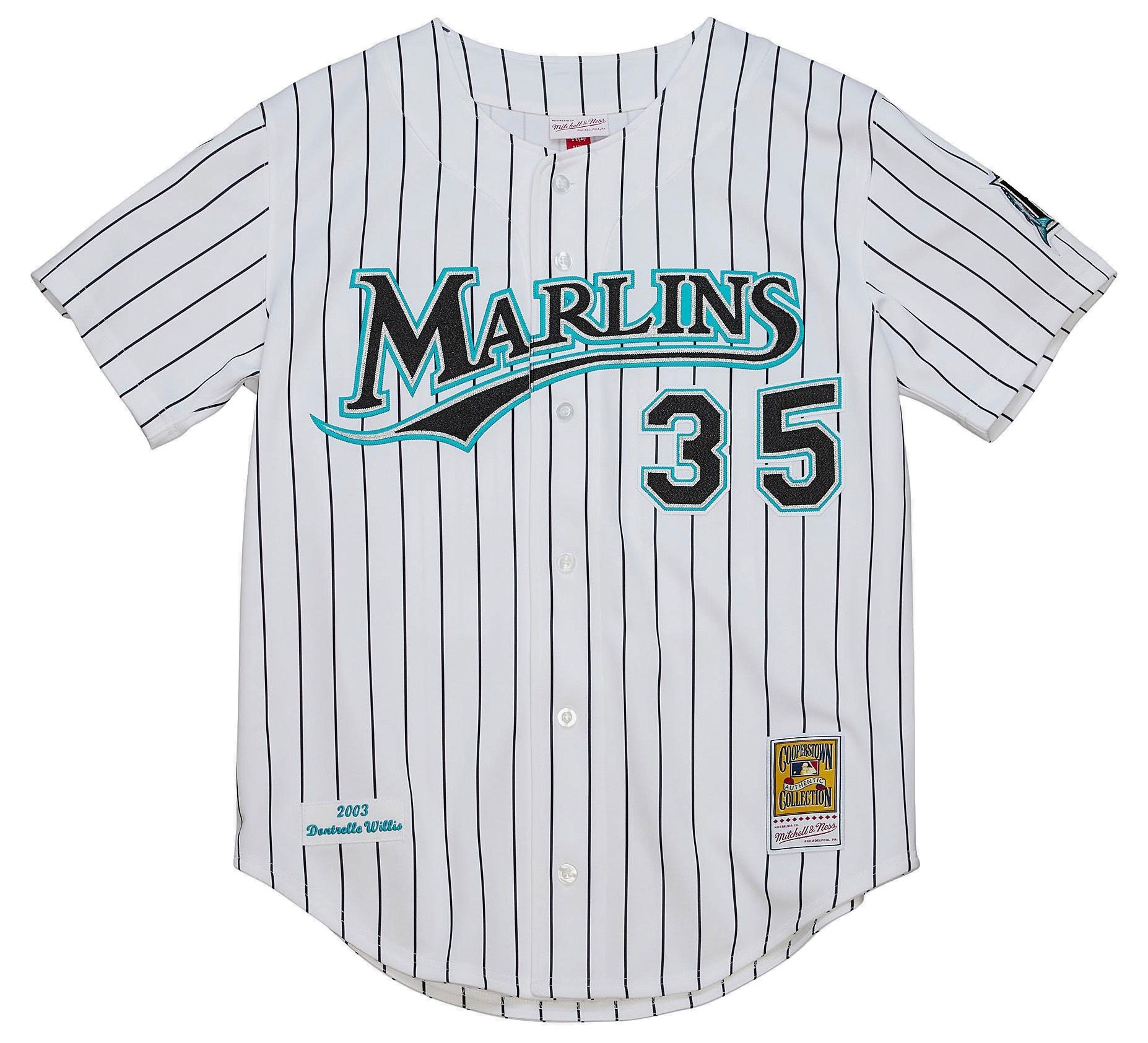 Mitchell & Ness Men's Miami Marlins Dontrelle Willis #35 White Authentic Home Jersey product image