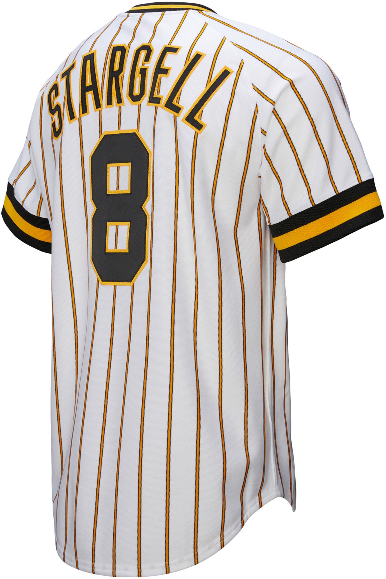 Mitchell & Ness Men's Willie Stargell #8 White Cooperstown Home Authentic Jersey product image