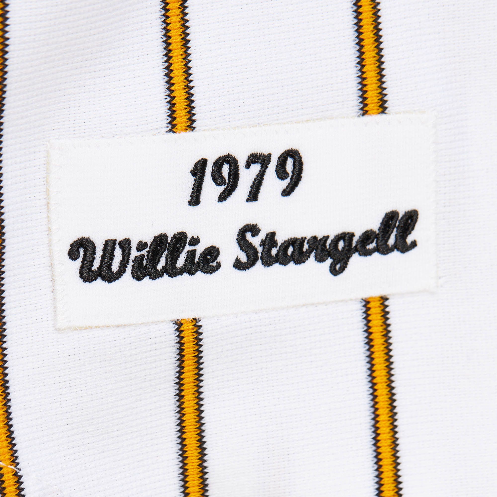 Mitchell & Ness Men's Willie Stargell #8 White Cooperstown Home Authentic Jersey product image