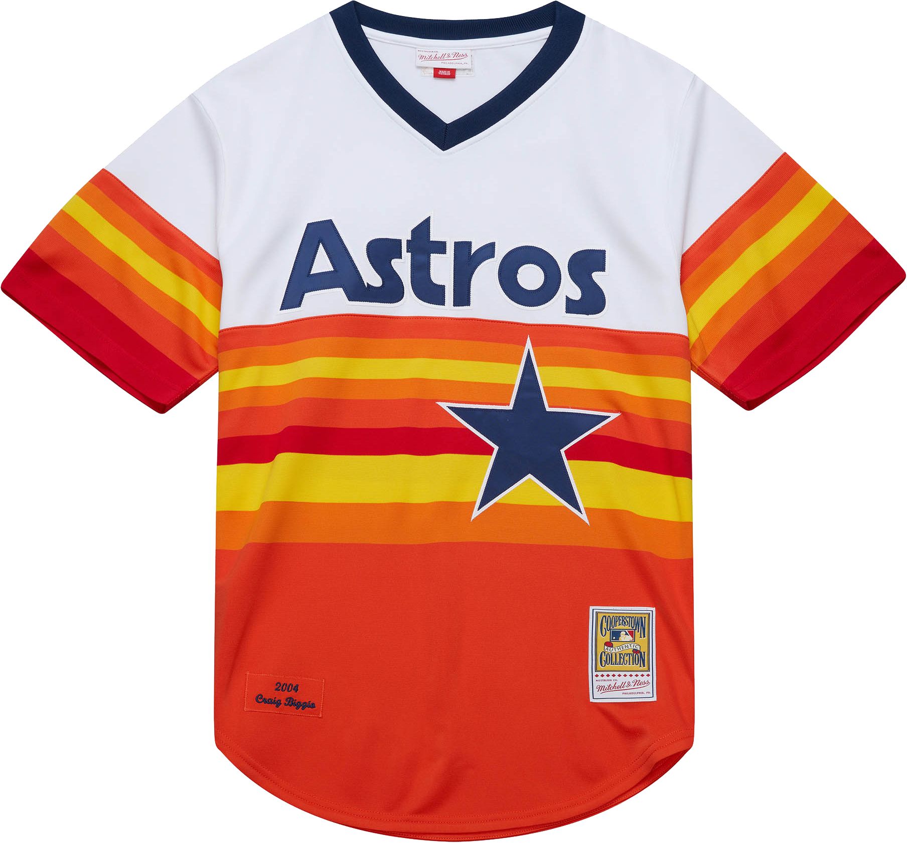Mitchell & Ness Men's Craig Biggio #7 White Cooperstown Home Authentic Jersey product image