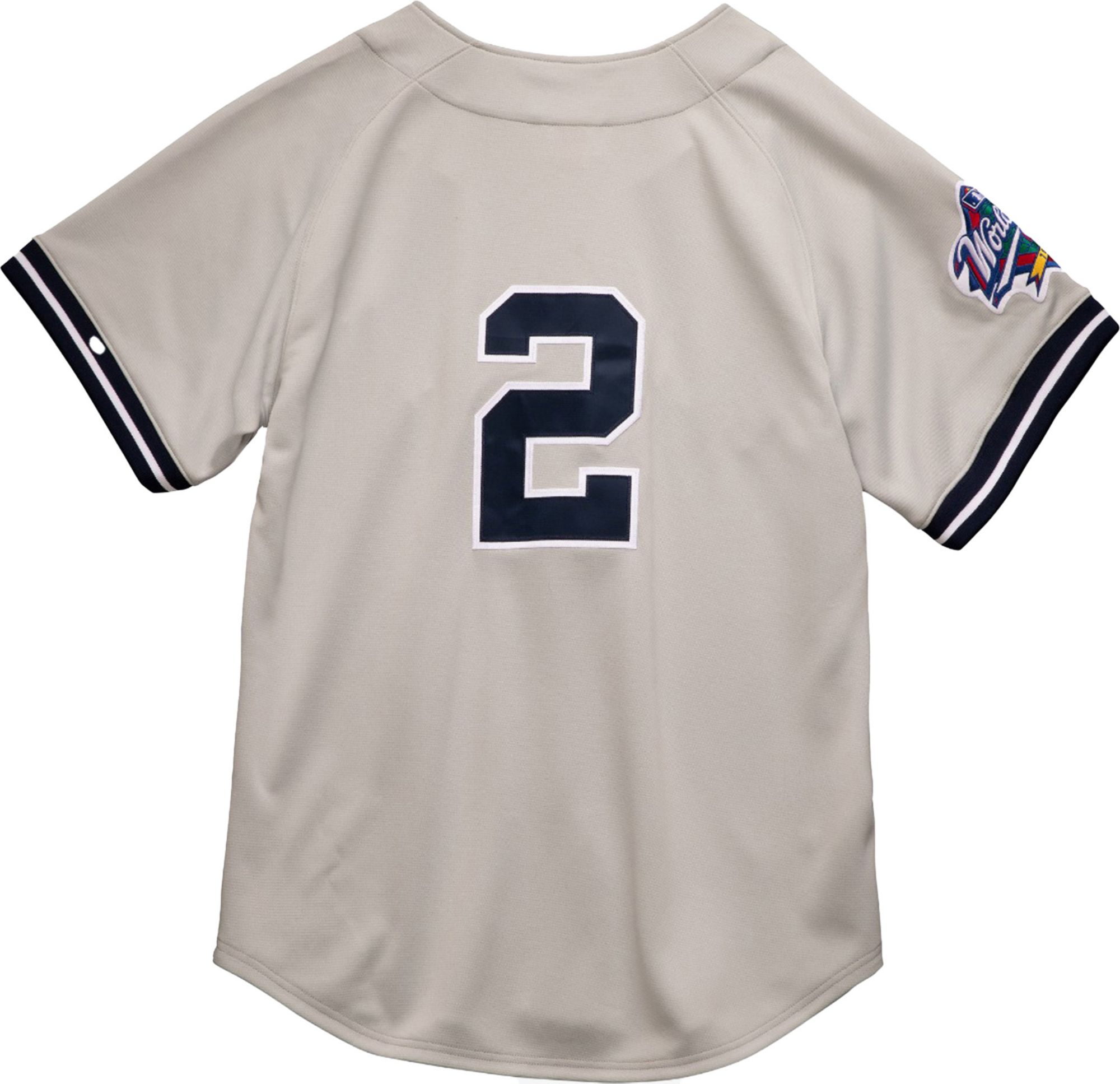 Mitchell & Ness Men's Derek Jeter #2 Chrome Cooperstown Home Authentic Jersey product image
