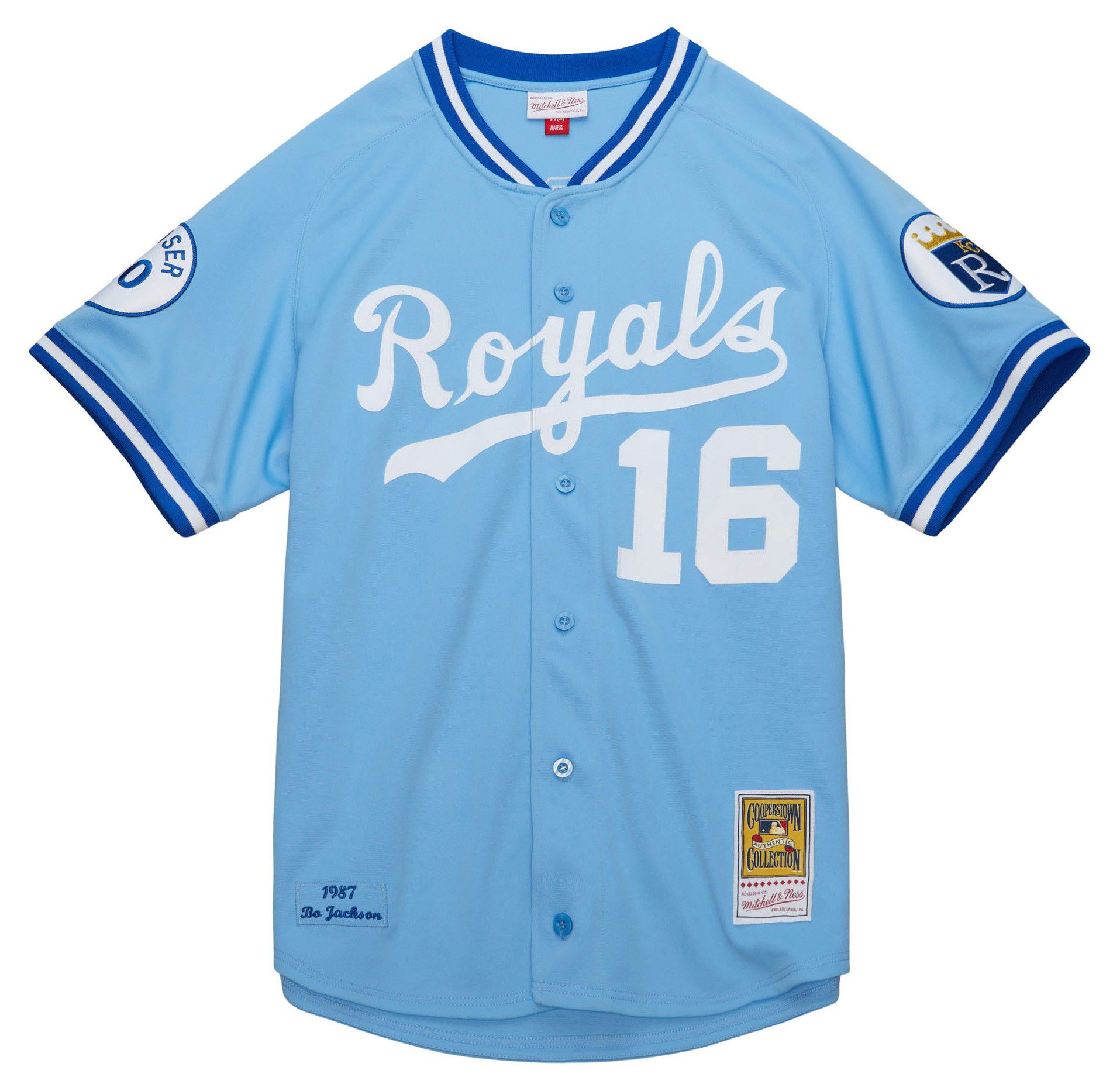 Mitchell & Ness Men's Bo Jackson #16 Kansas City Royals Blue Authentic Jersey product image