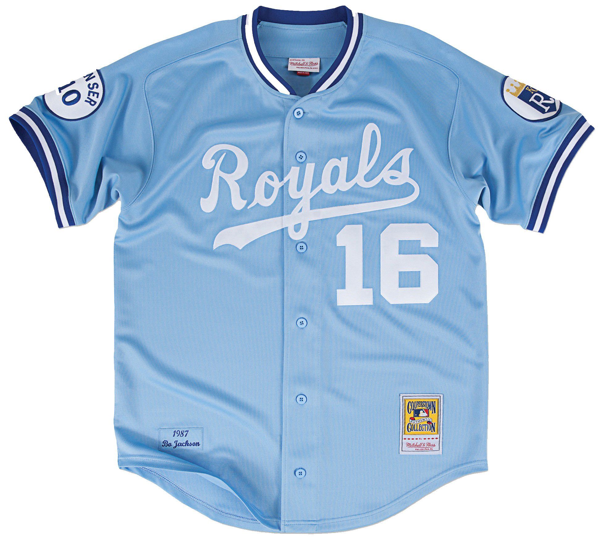 Mitchell & Ness Men's Bo Jackson #16 Kansas City Royals Blue Authentic Jersey product image