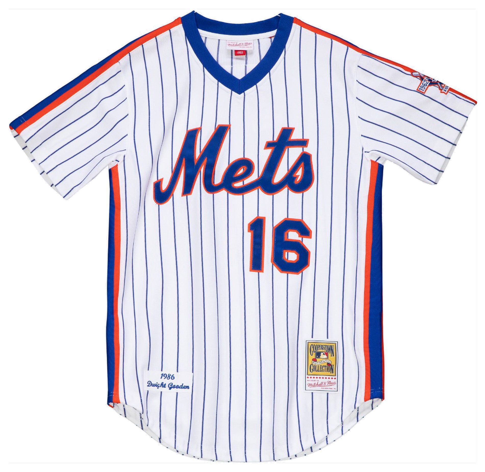 Mitchell & Ness Men's New York Mets Dwight Gooden #16 White Authentic Home Jersey product image