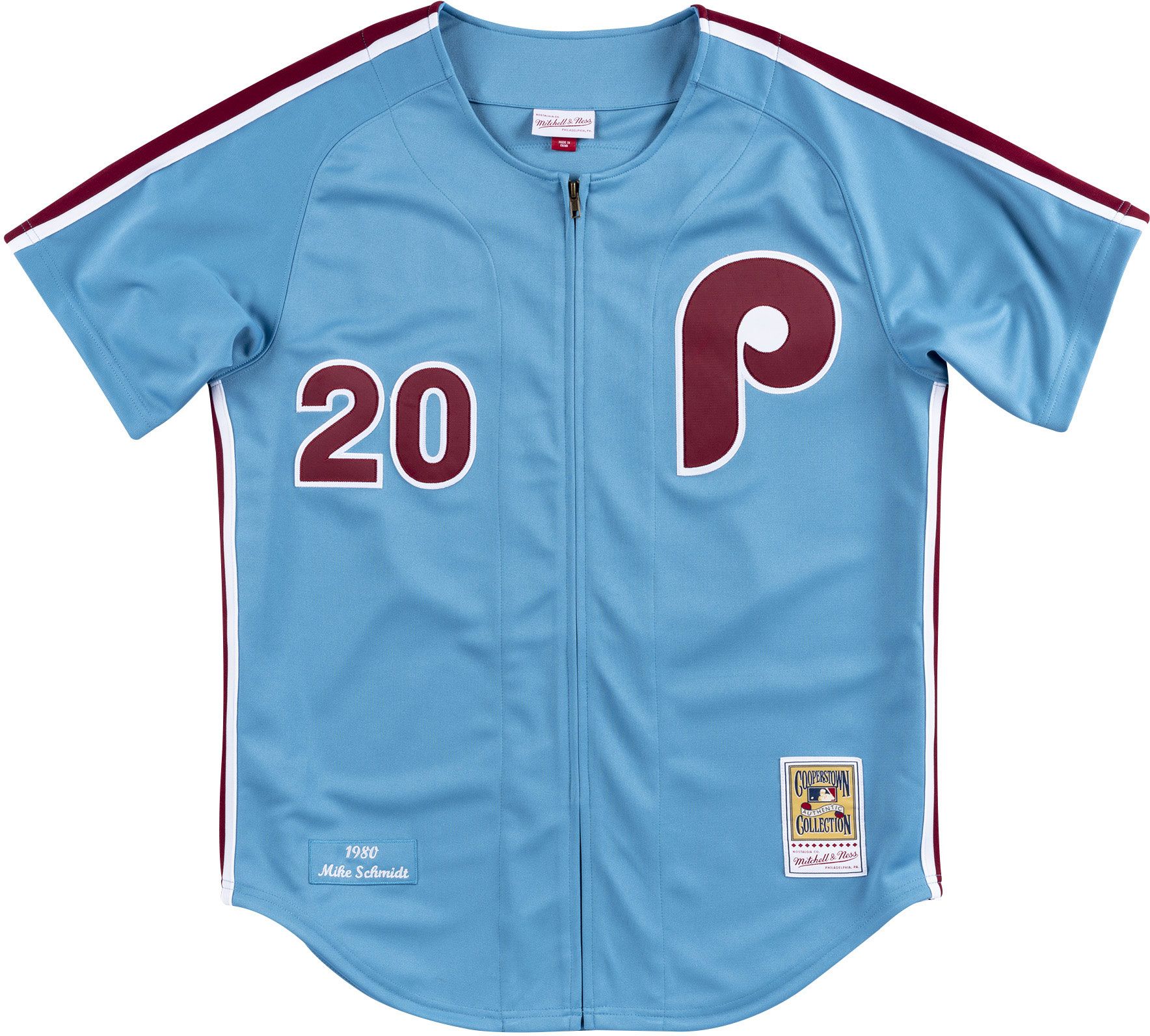 Mitchell & Ness Men's Mike Schmidt #20 Philadelphia Phillies Blue Authentic Jersey product image