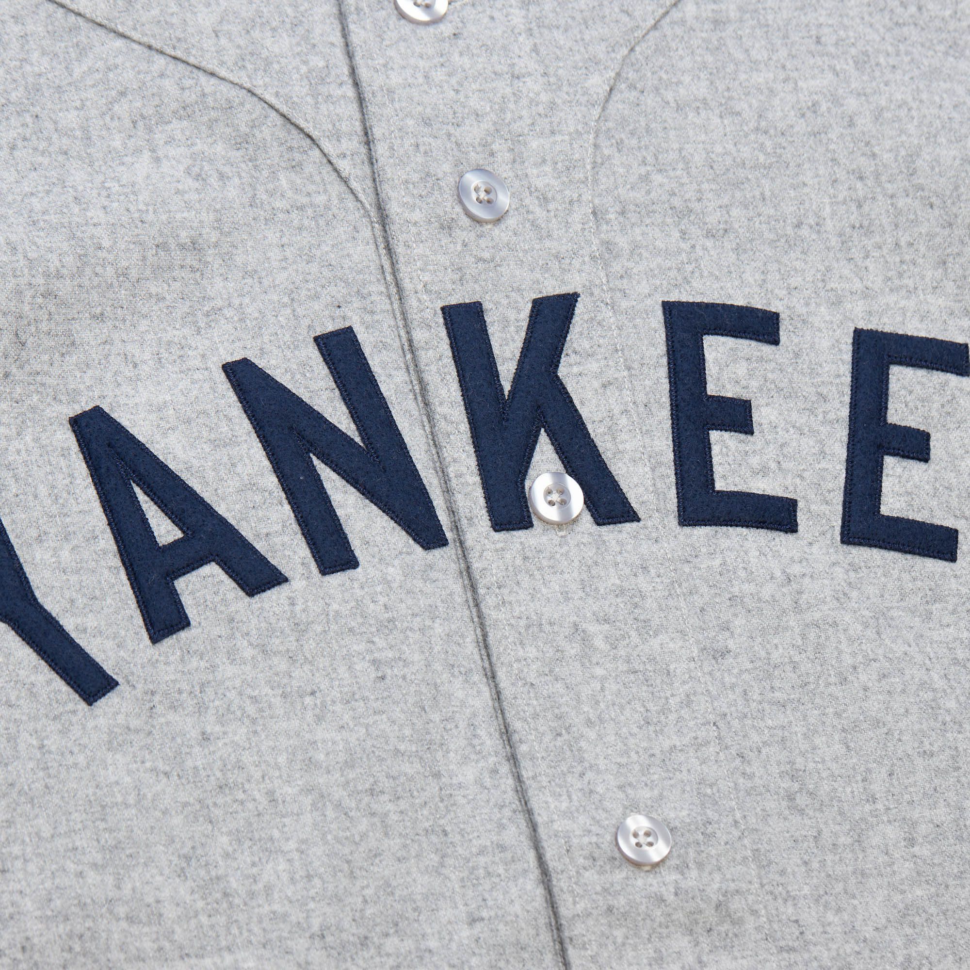 Mitchell & Ness Men's Babe Ruth #3 New York Yankees Grey Authentic Jersey product image