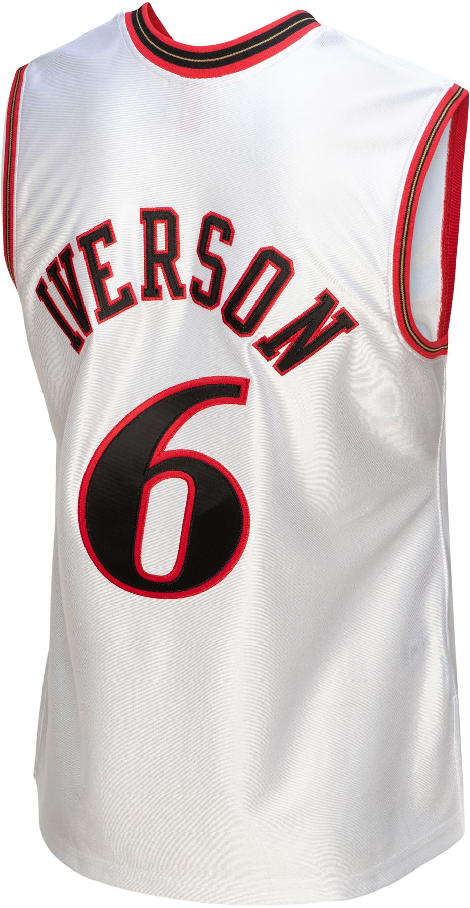 Mitchell & Ness Men's 2002 Philadelphia 76ers Allen Iverson White Hardwood Classics Authentic Jersey product image