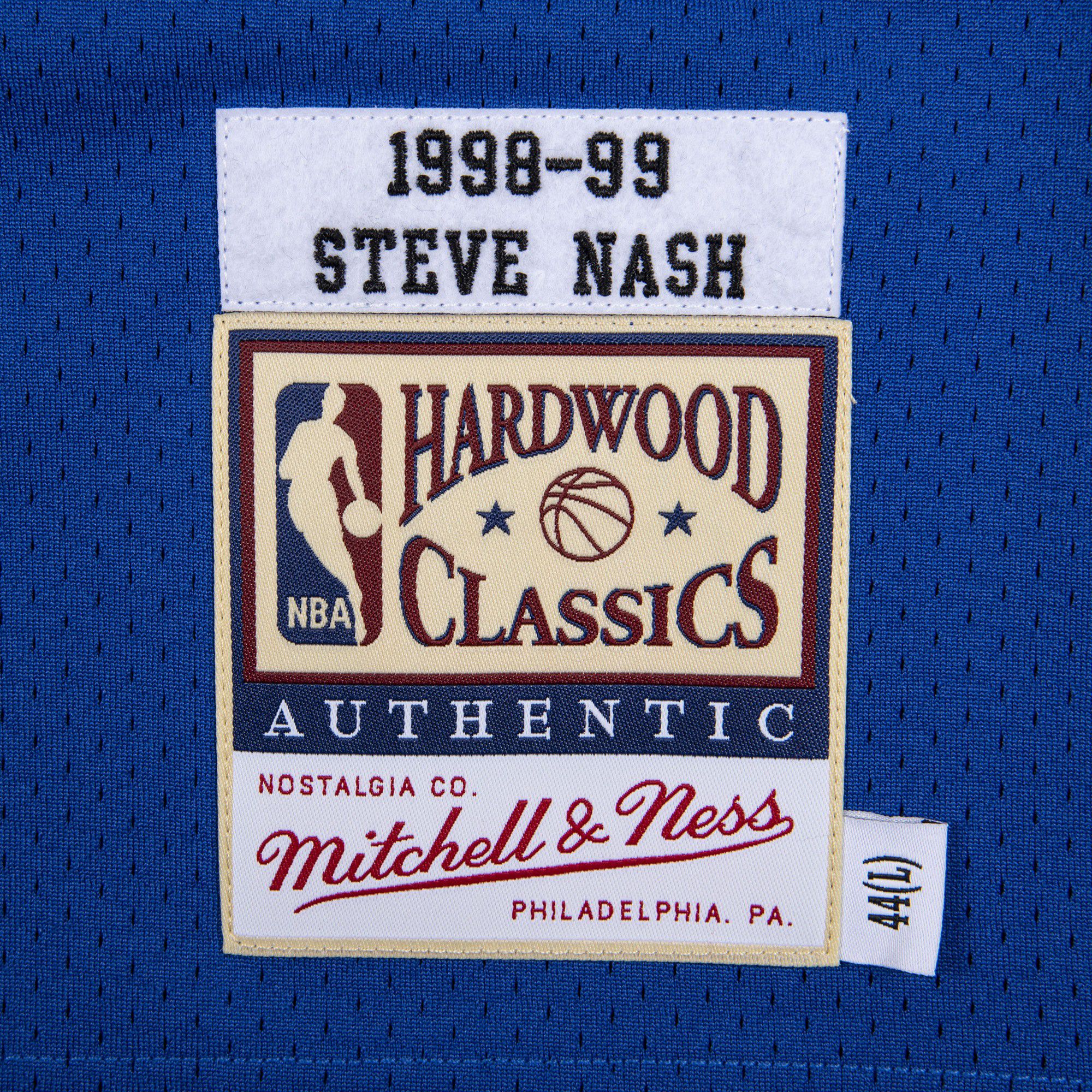 Mitchell & Ness Men's Dallas Mavericks Steve Nash #13 Blue 1998 Authentic HWC Jersey product image