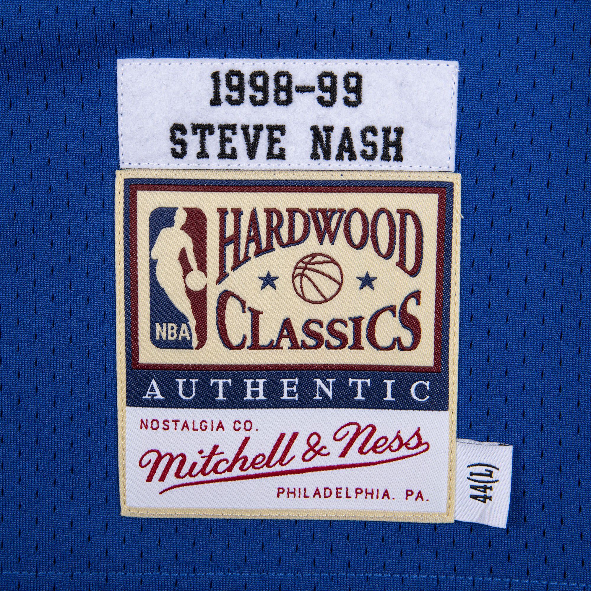 Mitchell & Ness Men's Dallas Mavericks Steve Nash #13 Blue 1998 Authentic HWC Jersey product image