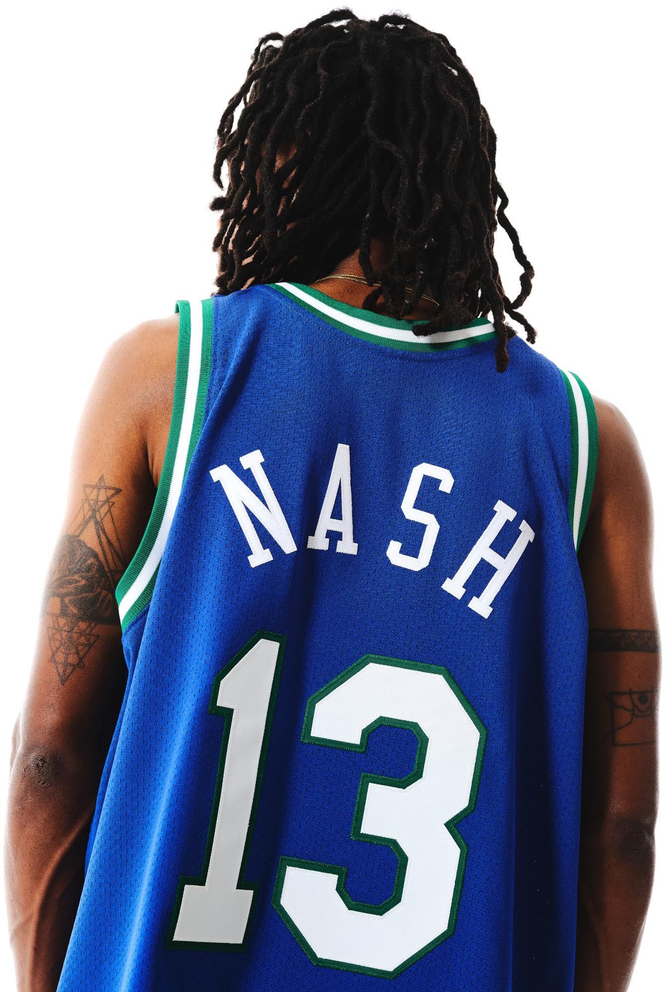 Mitchell & Ness Men's Dallas Mavericks Steve Nash #13 Blue 1998 Authentic HWC Jersey product image
