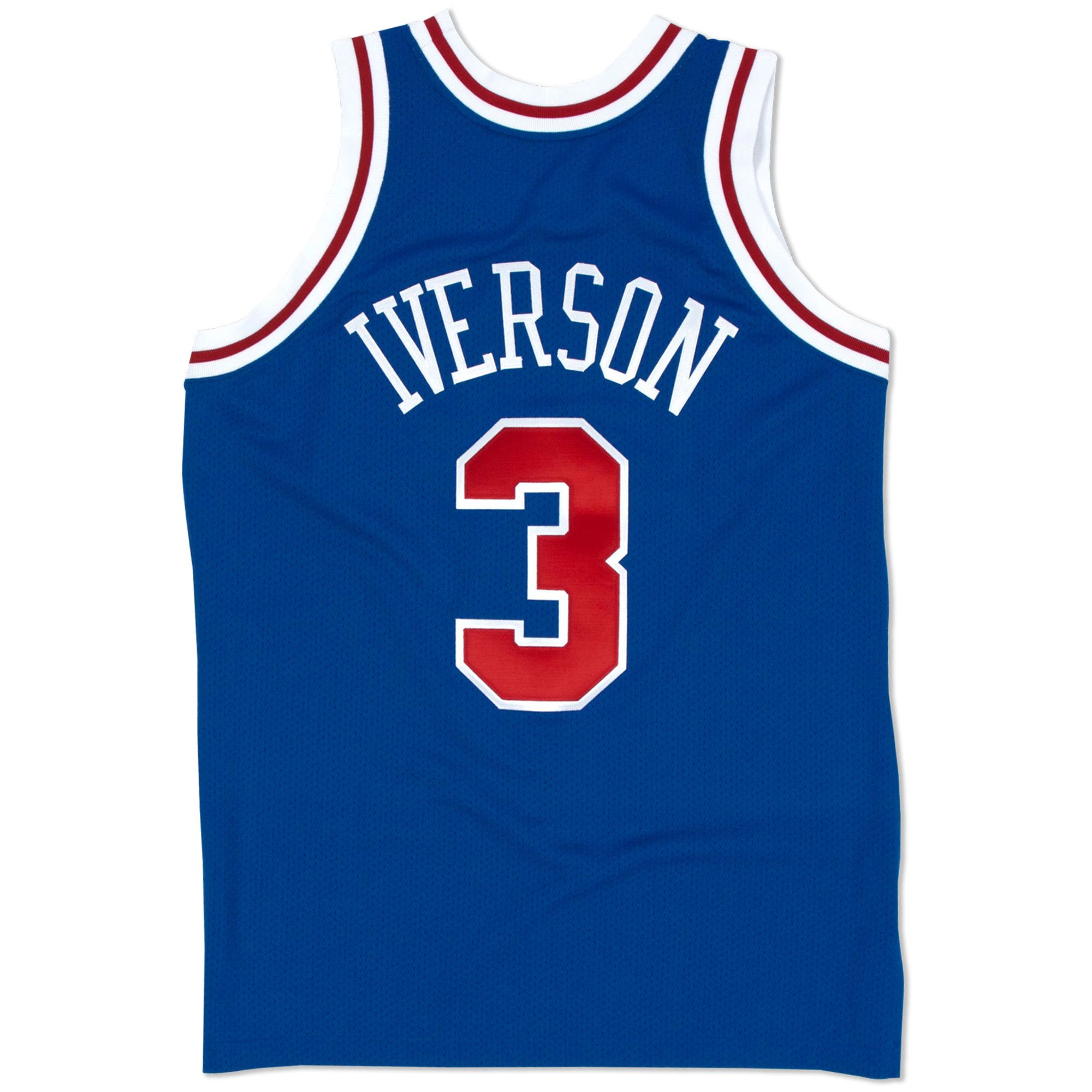 Mitchell & Ness Men's Philadelphia 76ers Allen Iverson #3 Swingman Jersey product image