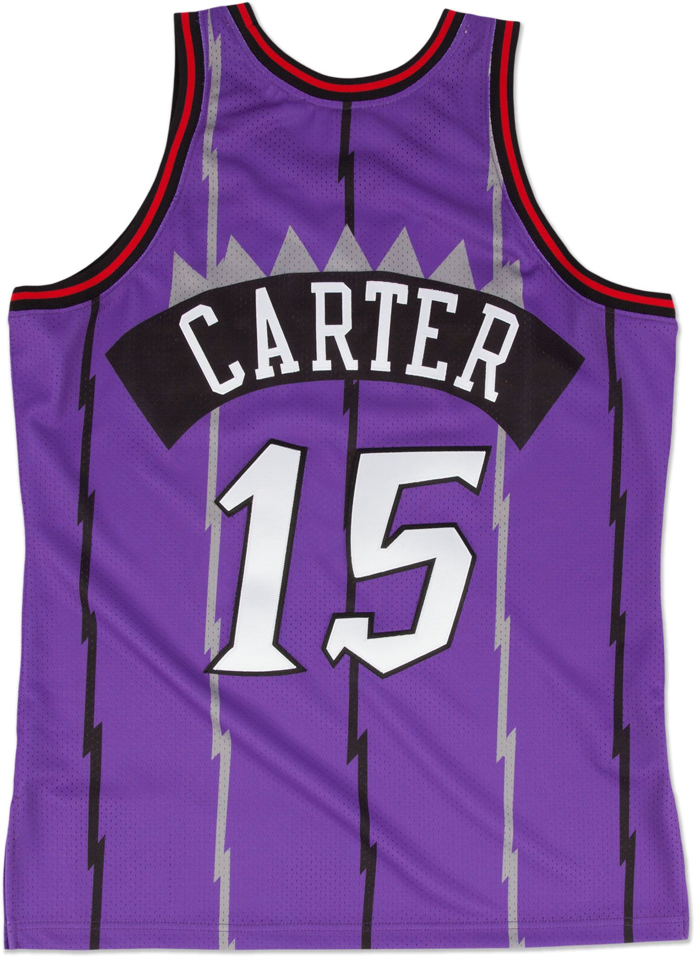 Mitchell & Ness Men's 1998-1999 Toronto Raptors Vince Carter #15 Purple Hardwood Classics Authentic Jersey product image