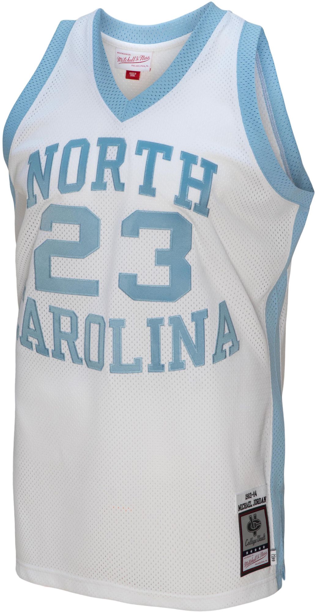 Mitchell & Ness Men's North Carolina Tar Heels Michael Jordan #23 1983-84 White Jersey product image