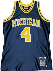 Mitchell & Ness Men's 91-92 Michigan Wolverines Chris Webber #4 Blue Authentic Throwback Jersey product image