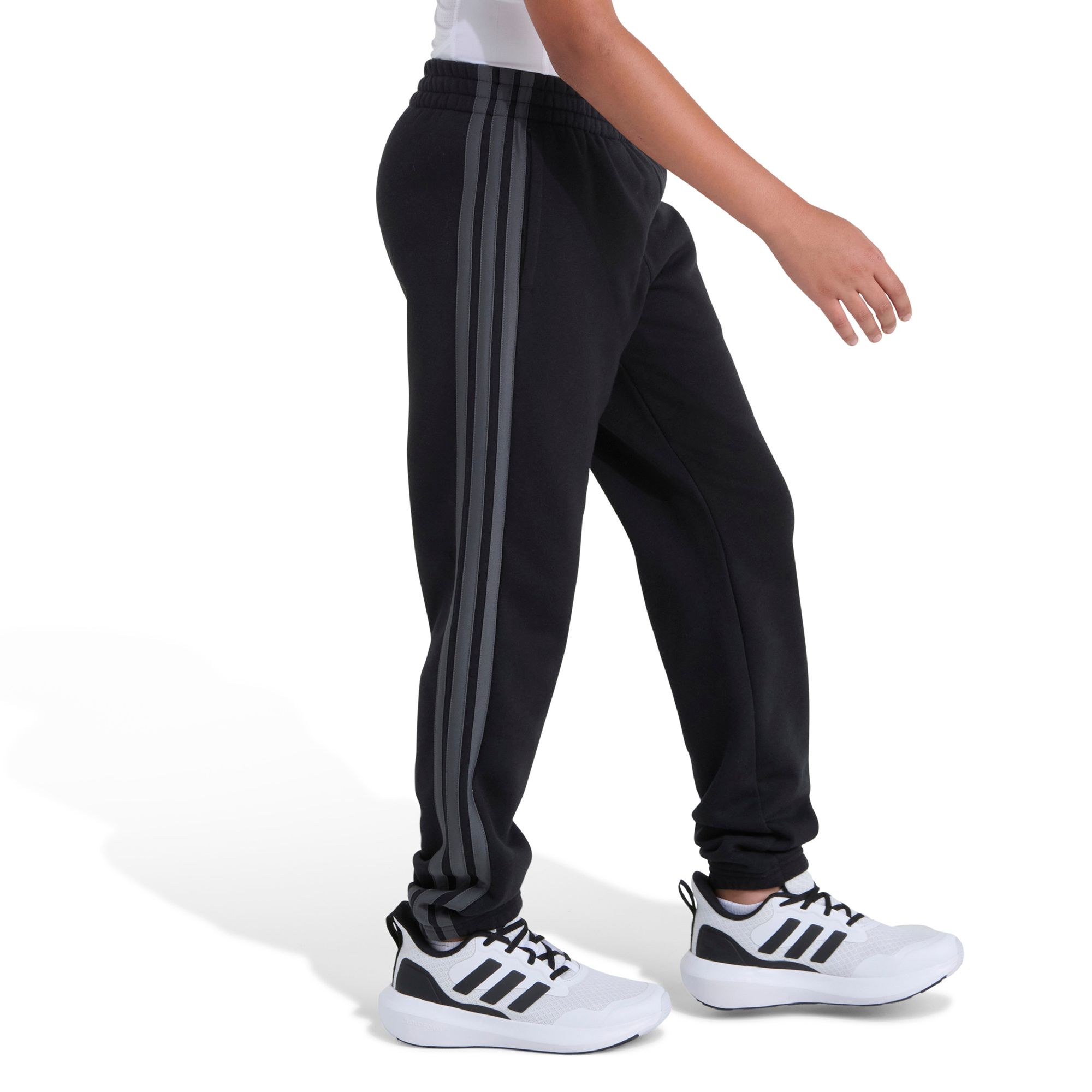 adidas Boys' Essential 3-Stripe Fleece Jogger product image