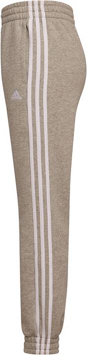 adidas Girls' Elastic Waistband 3-Stripes Fit Fleece Joggers product image