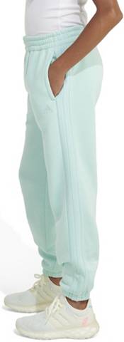 adidas Girls' Elastic Waistband 3-Stripe Cotton Fleece Joggers product image