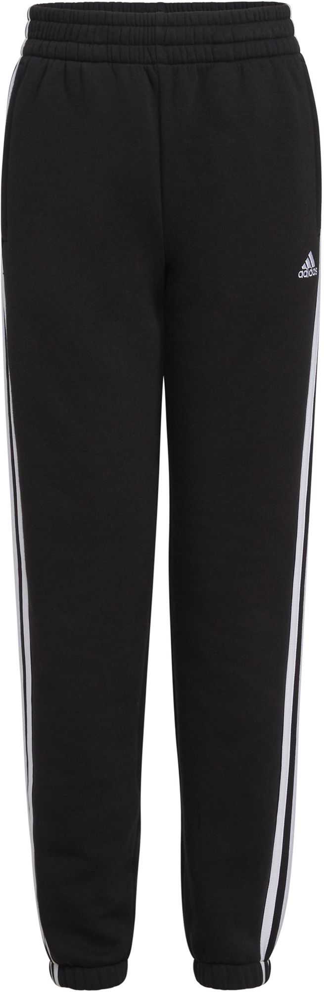 adidas Girls' Elastic Waistband 3-Stripe Cotton Fleece Joggers product image