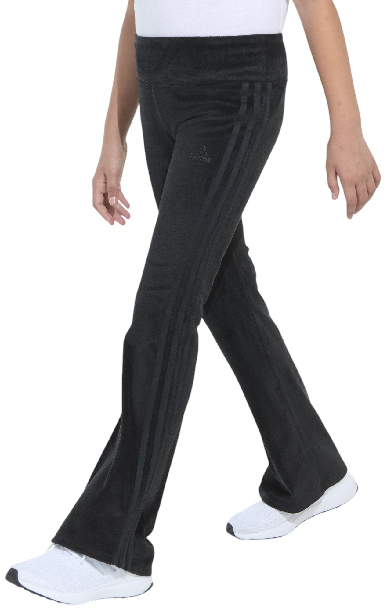 adidas Girls' Velour Vented Flare Leggings product image