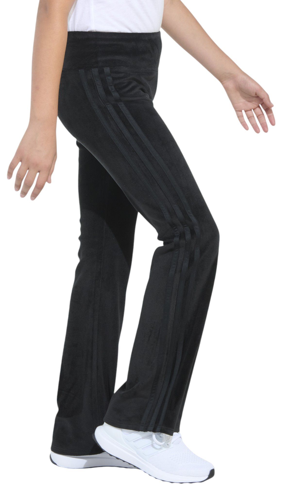 adidas Girls' Velour Vented Flare Leggings product image