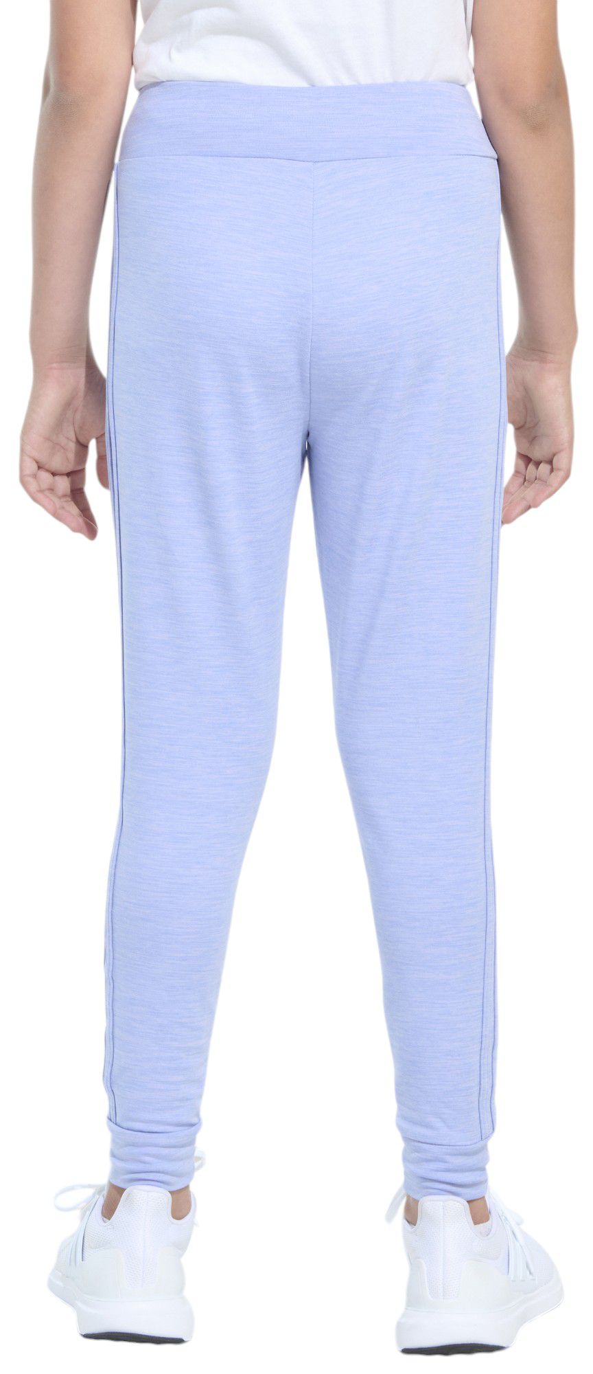 adidas Girls' 3-Stripe Cuffed Mélange Jogger product image