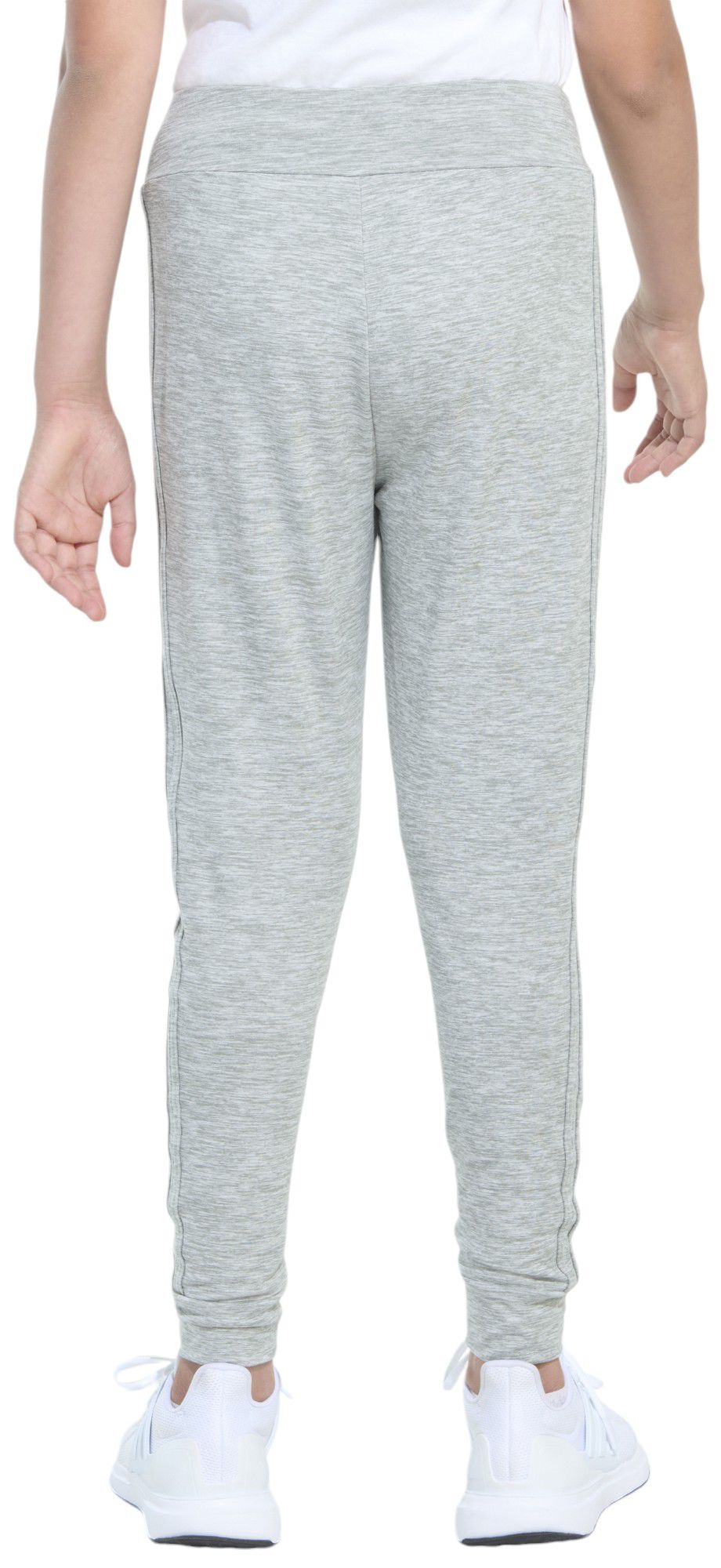 adidas Girls' 3-Stripe Cuffed Mélange Jogger product image