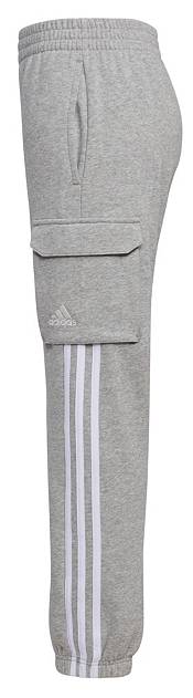 adidas Boys' Elastic Waistband Cargo 3-Stripes Joggers product image