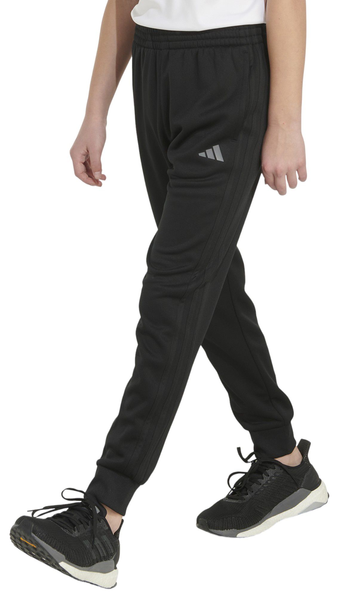 adidas Boys' Elastic Waistband 3-Stripe Tonal Joggers product image