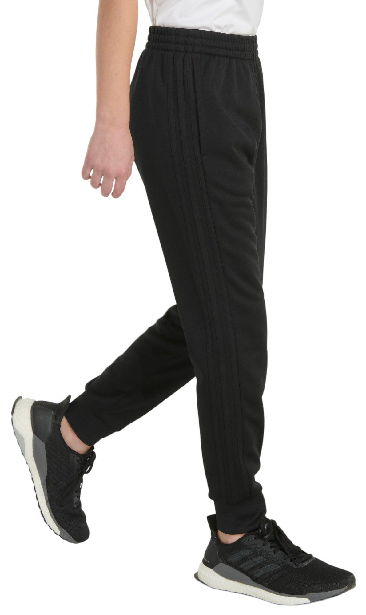 adidas Boys' Elastic Waistband 3-Stripe Tonal Joggers product image