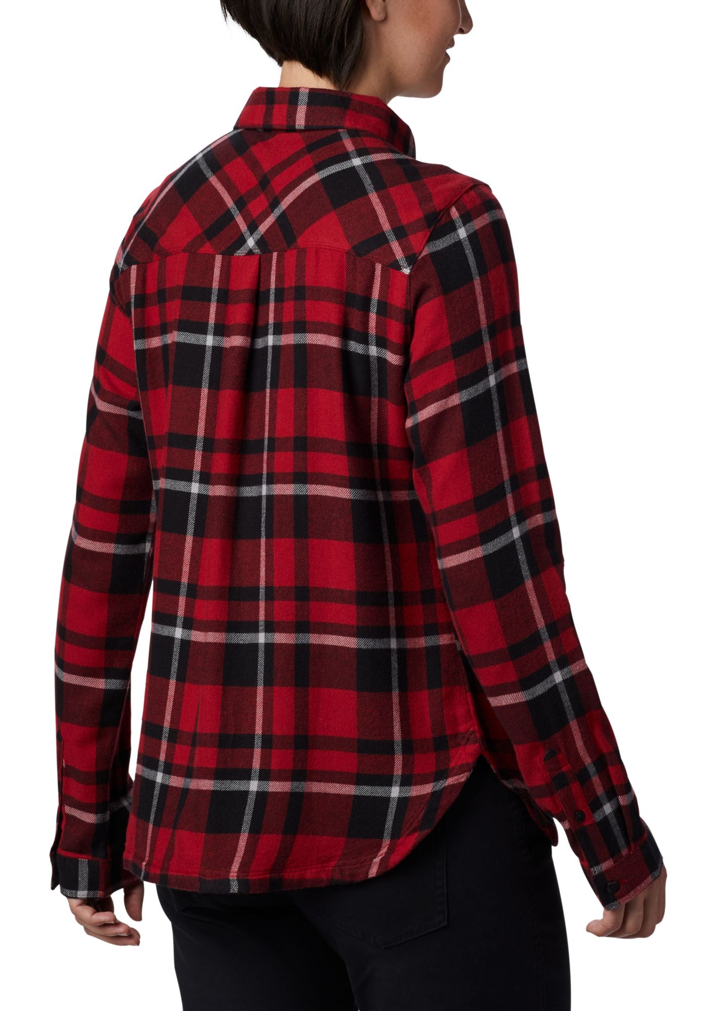 Columbia Women's Alabama Crimson Tide Crimson Plaid Flare Gun Flannel Long Sleeve Shirt product image