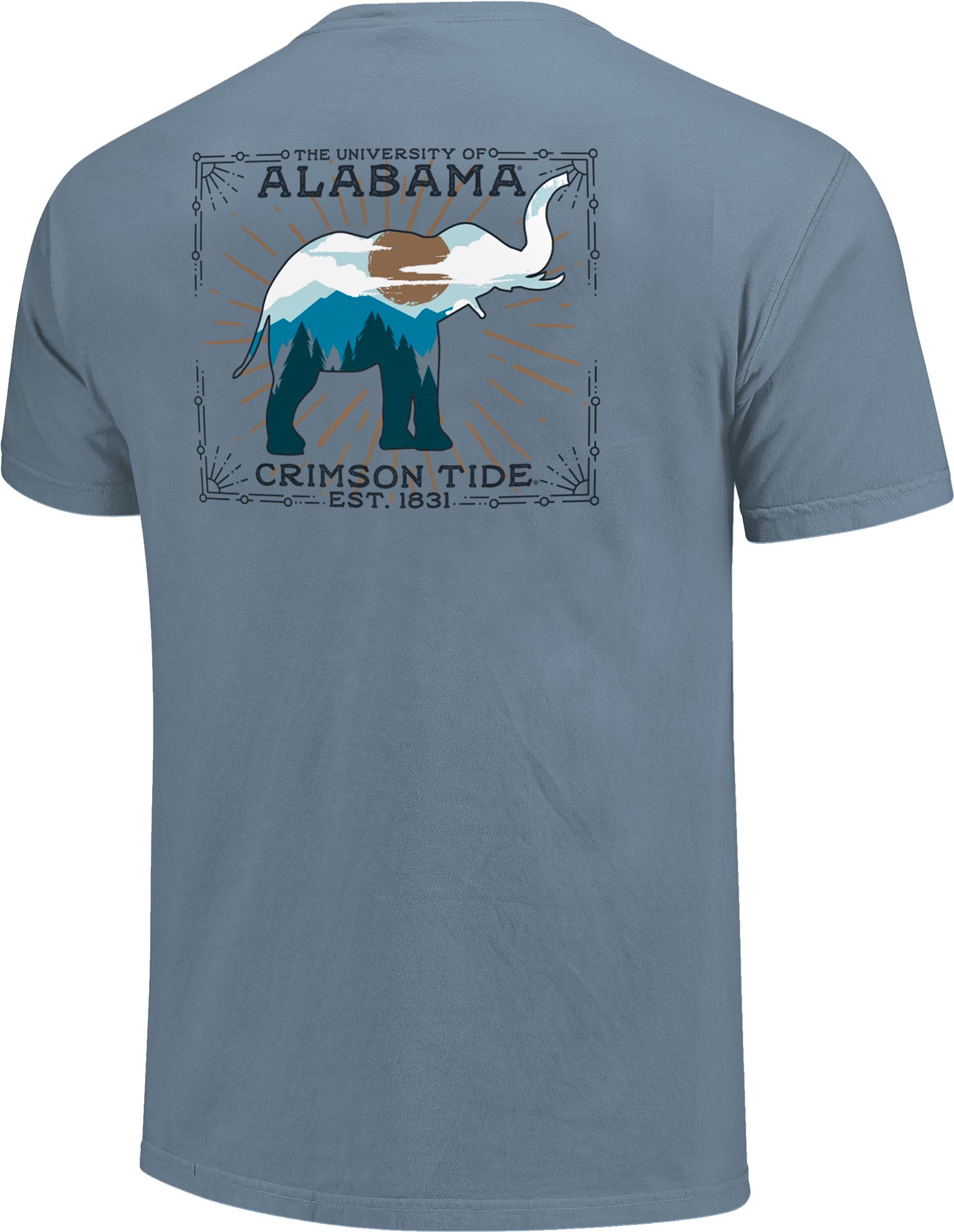 Image One Adult Alabama Crimson Tide Ice Blue State Scenery T-Shirt product image