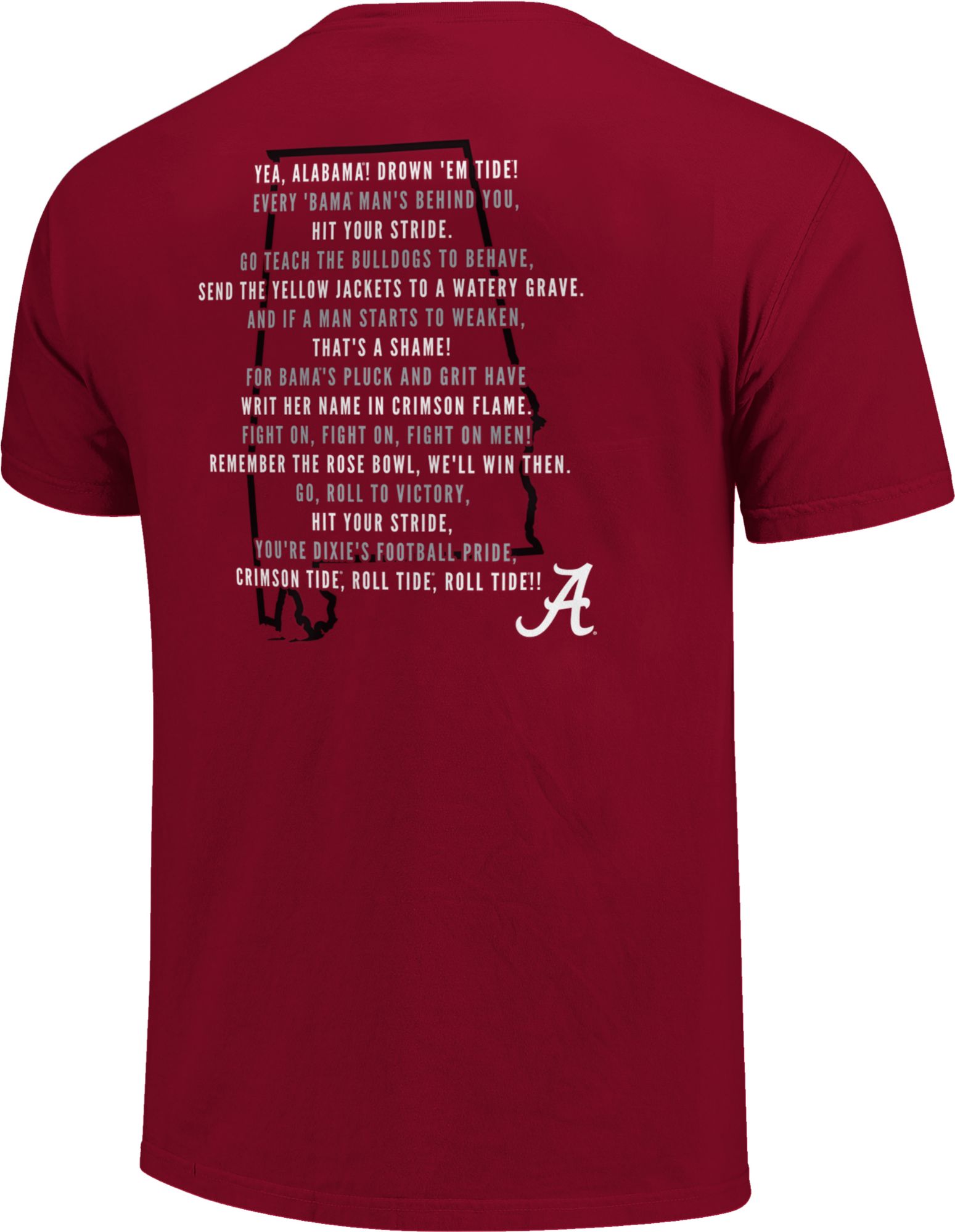 Image One Men's Alabama Crimson Tide Crimson Fight Song T-Shirt product image