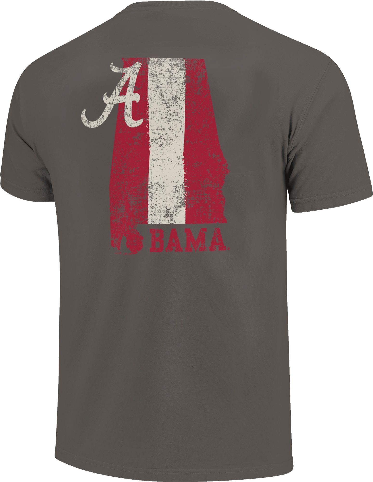 Image One Men's Alabama Crimson Tide Grey Football Stripes T-Shirt product image
