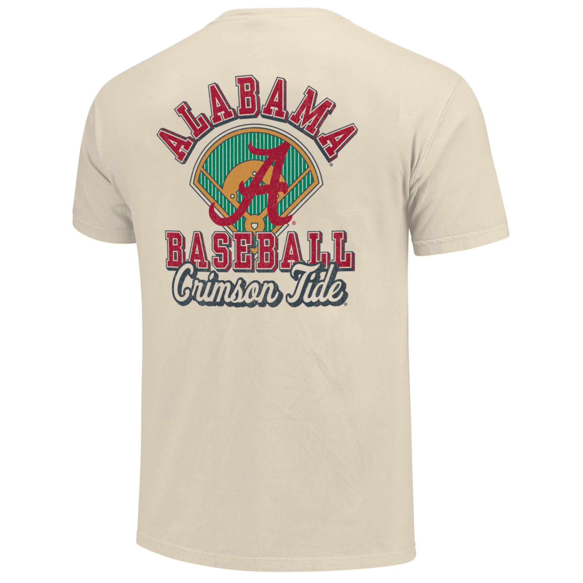 Image One Men's Alabama Crimson Tide Ivory Baseball Field Block T-Shirt product image