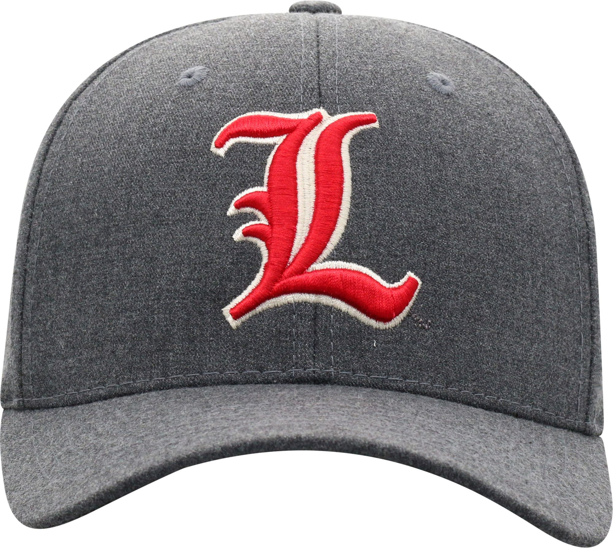Top of the World Men's Louisville Cardinals Grey Alpha 1Fit FlexFit Hat product image