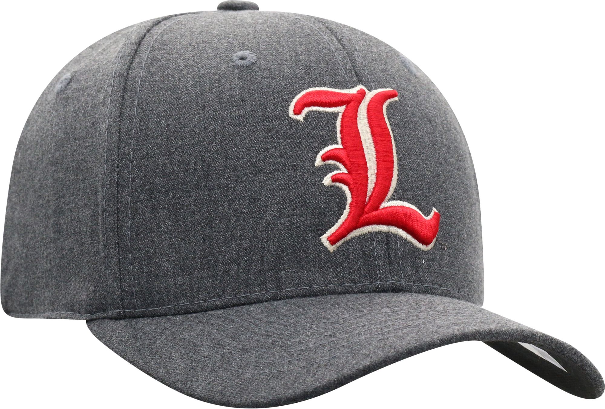 Top of the World Men's Louisville Cardinals Grey Alpha 1Fit FlexFit Hat product image