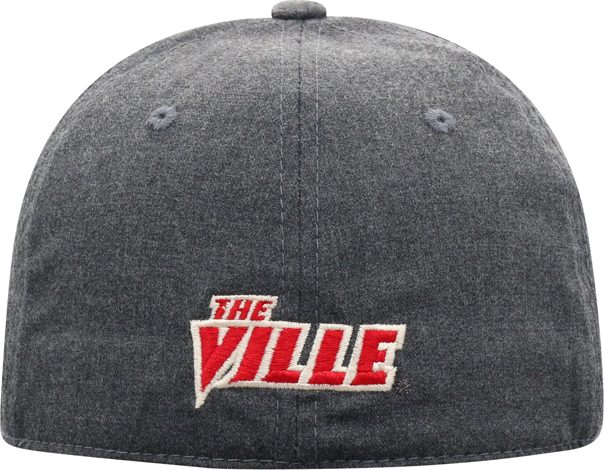 Top of the World Men's Louisville Cardinals Grey Alpha 1Fit FlexFit Hat product image