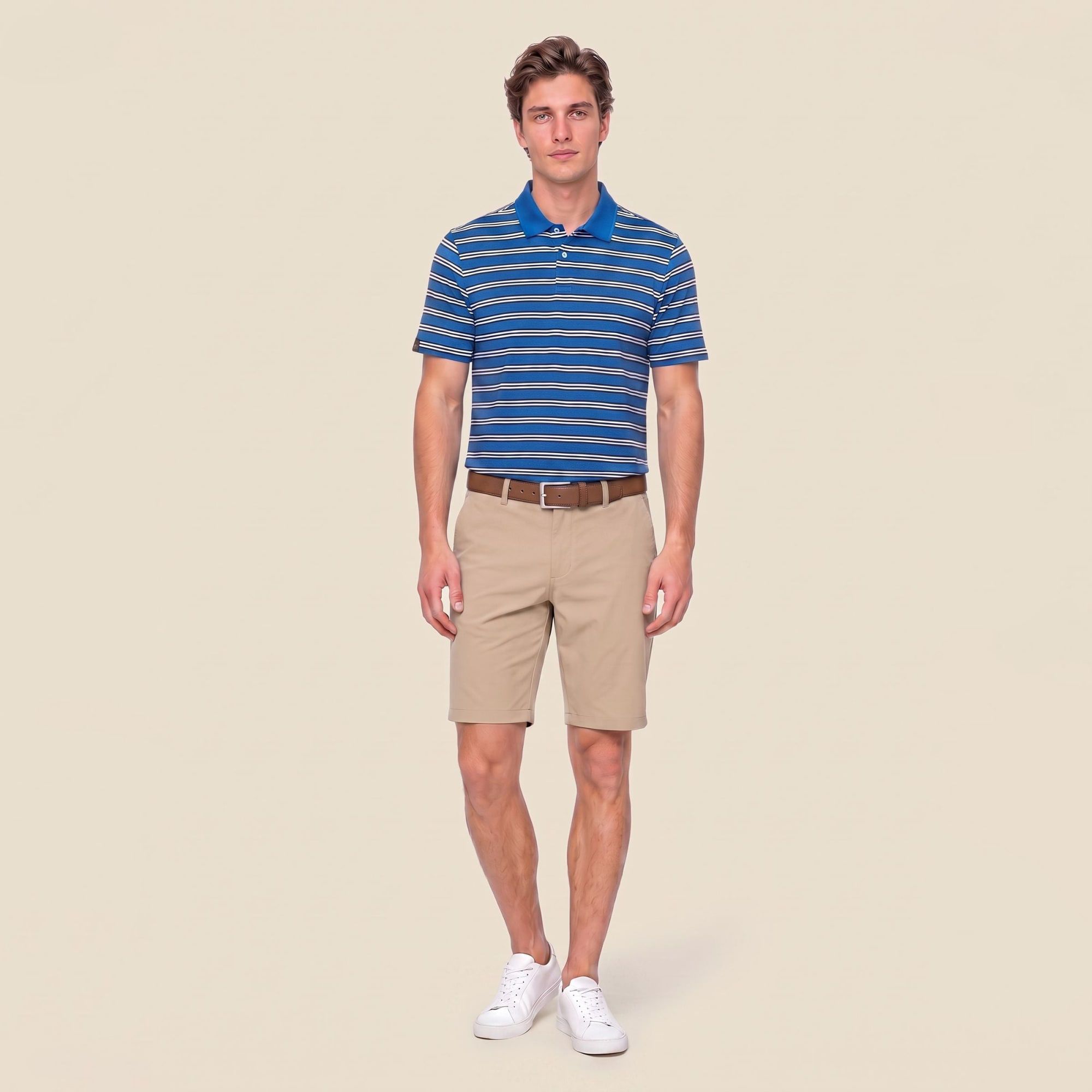 Ashworth Men's Classic Stripe Golf Polo product image