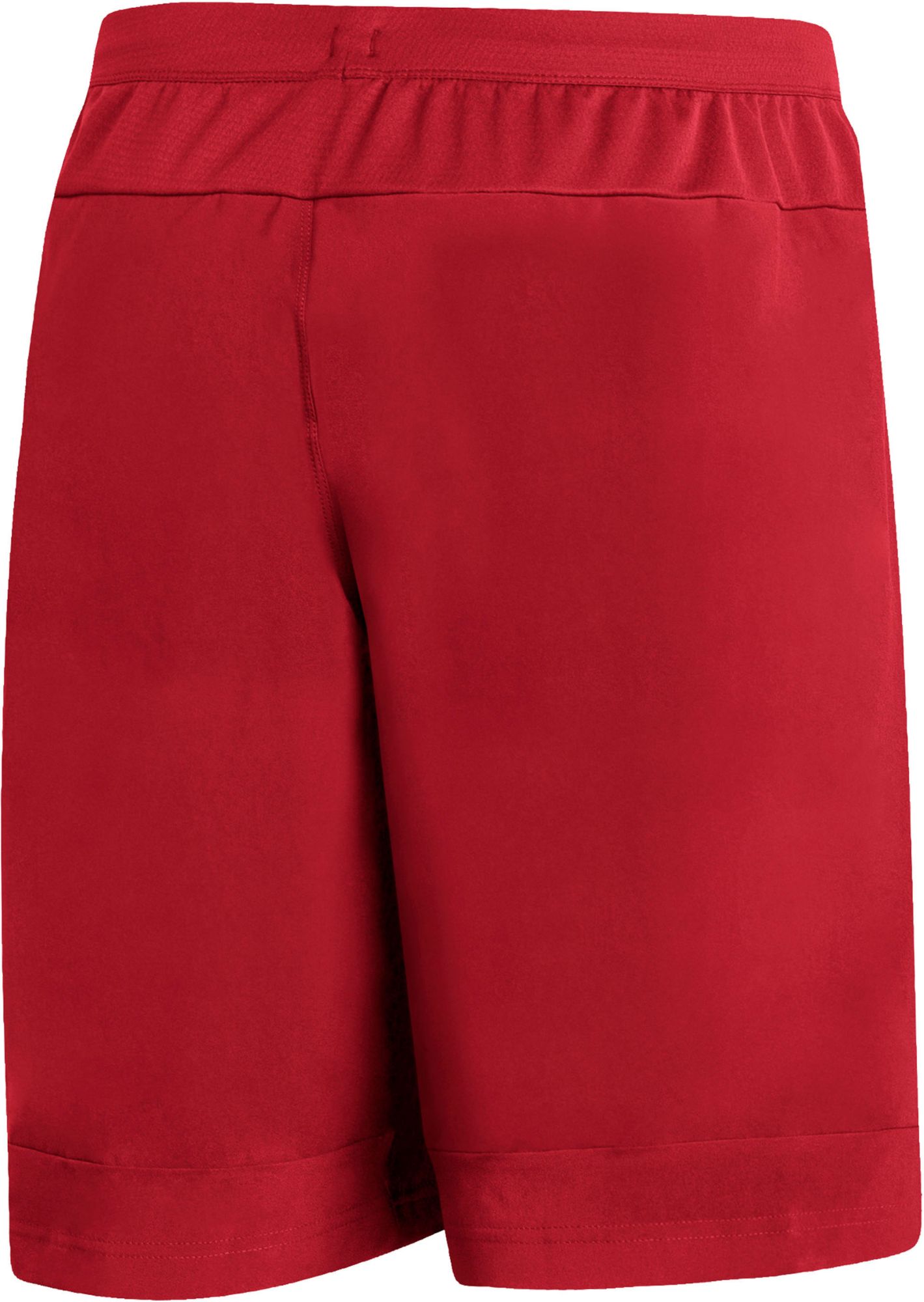 adidas Men's Rutgers Scarlet Knights Power Red 9” Heat Ready Woven Shorts product image